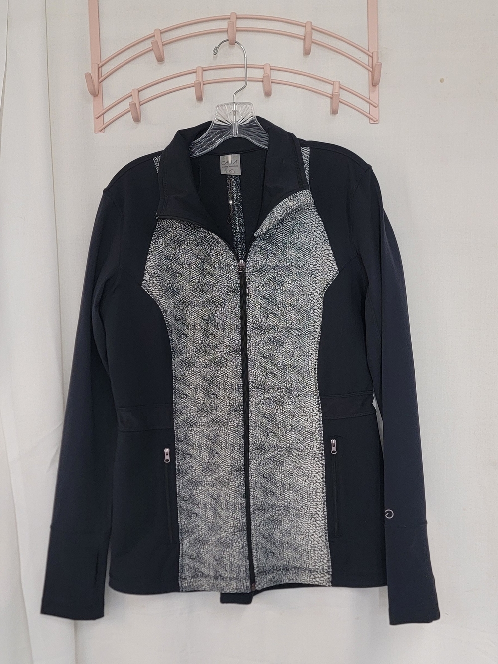 CALIA by Carrie Underwood Black Jacket with Gray Textured Front